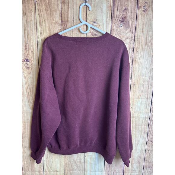 Vintage American Eagle AE Crewneck Sweatshirt Maroon Size XL - Picture 6 of 6